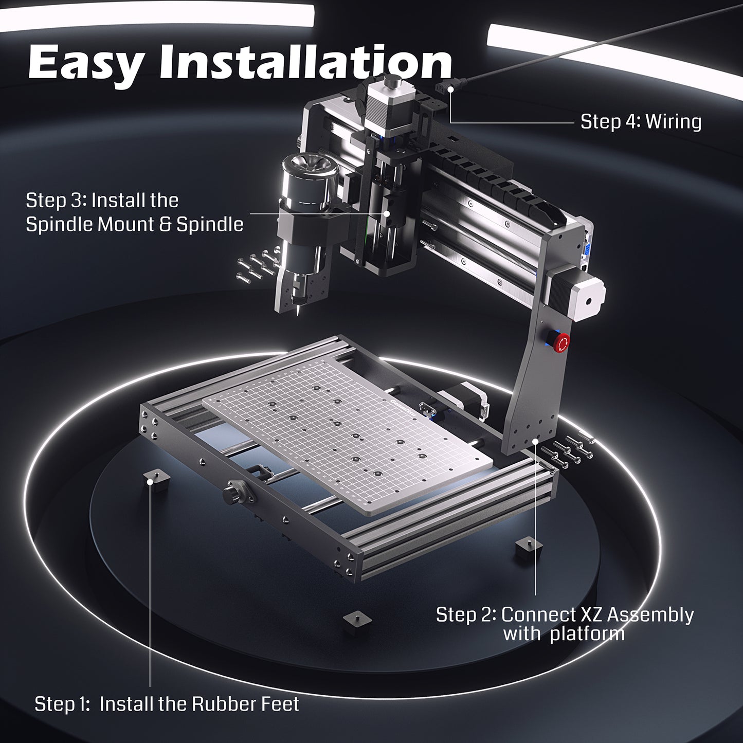 Genmitsu 3020-PRO MAX V2 CNC Fräsmaschine zum Schneiden und Schnitzen von Metall