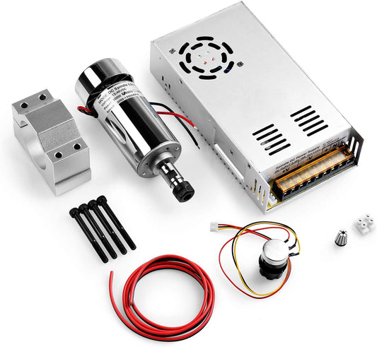 Genmitsu luftgekühlter 300W DC-Spindelmotor mit 0-48V Ausgang, einstellbarem Schaltnetzteil, CNC Fräs-/Graviermaschine Bürstenmotor