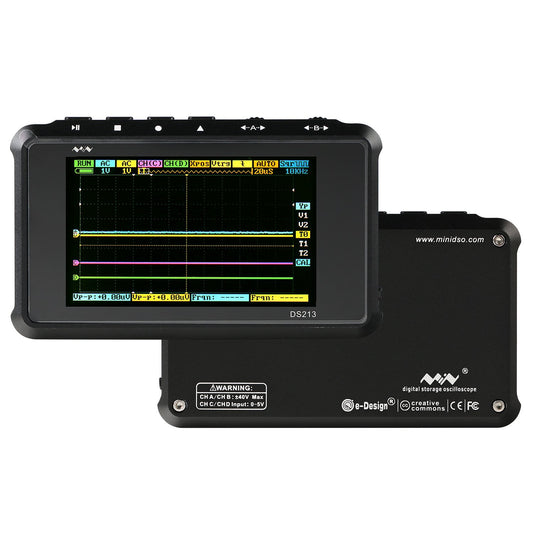 SainSmart DSO213 4-Kanal Digital Mini Oszilloskop mit Speicher