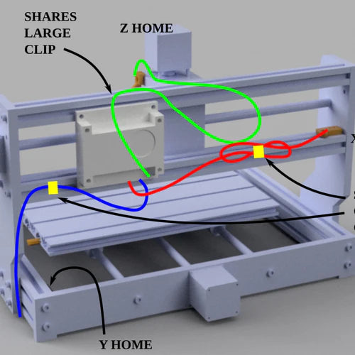 3D-gedruckte Halterungen und Kabelclips