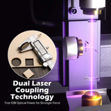 Jinsoku LC-40 Lasermaschine, Lasergravierer mit APP-Steuerung, Linearschiene, Endschalter, Bewegungssensor, 400mm x 400mm Holz-laser cutter