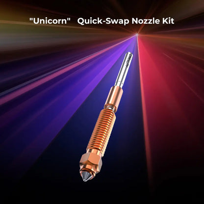 Creality K1C Unicorn Quick-Swap-Düse (1 Stück) – 0,4 mm High-Flow-Druck, Düsen aus Kupfer und gehärtetem Stahl für Ender-3 V3, Ender 3 V3 Plus