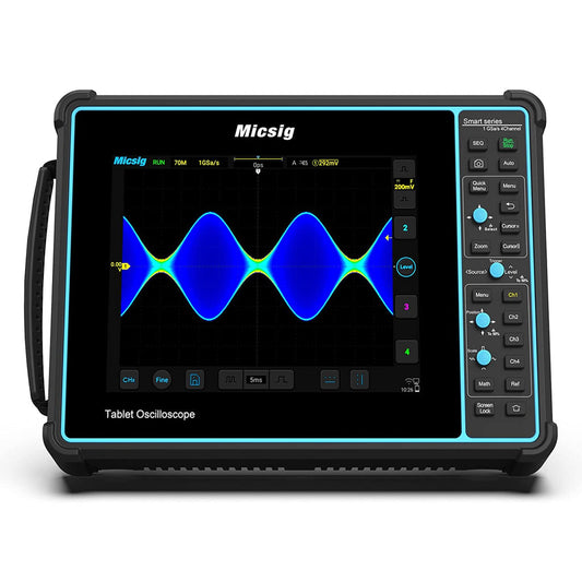 Micsig Digitales Tablet-Speicheroszilloskop 100 MHz 4 Kanäle, Upgrade-Version STO1004 von TO1104