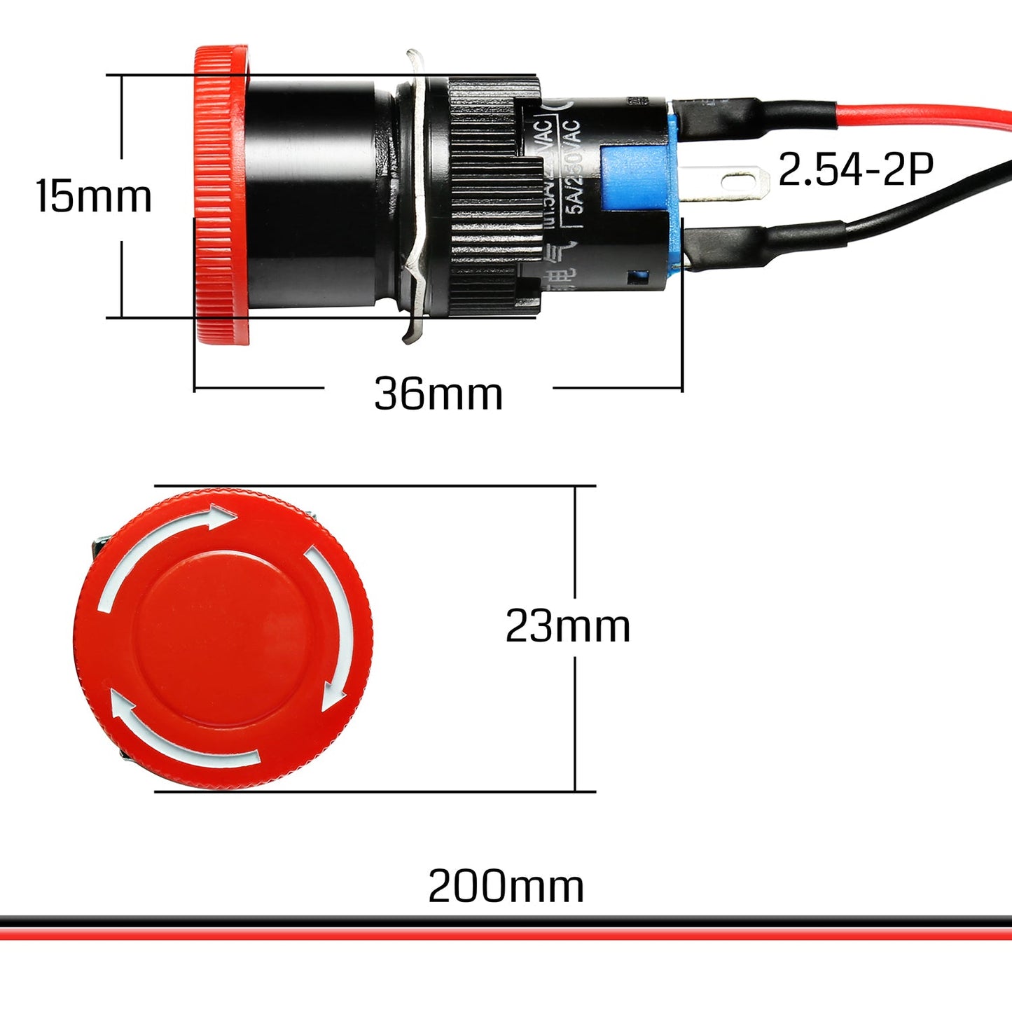 Not-Aus-Schalter für Genmitsu CNC-Fräser 3018-PROVer/3018-MX3