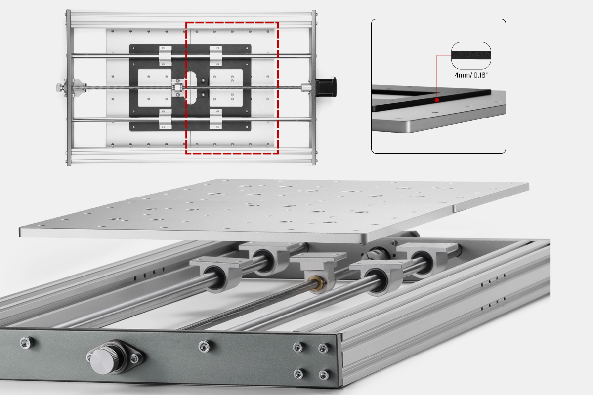 3040 Y-Achsen-Verlängerungskit für 3020-PRO MAX CNC-Fräser