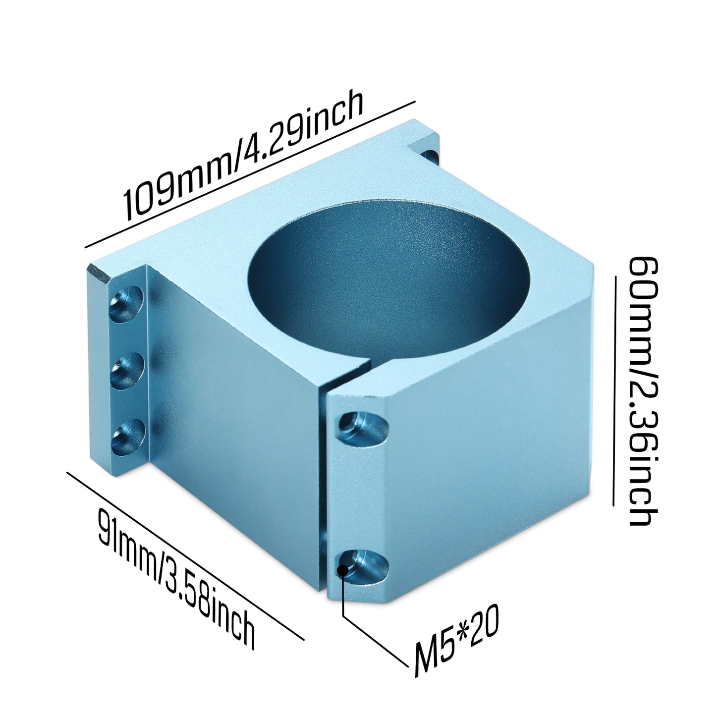 Genmitsu Aluminium-Spindelhalterung (69 mm) für PROVerXL 6050 Plus CNC-Maschine