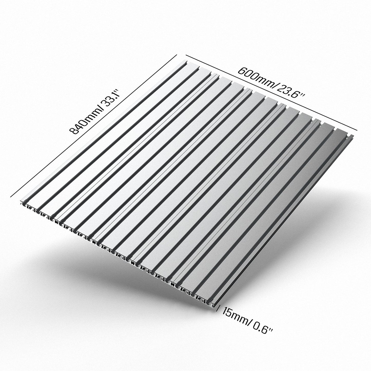 6060 Aluminium- und Hybrid-Spoilboard für PROVerXL 4030 XY-Achsen-Verlängerungssatz, T-Nut-Tisch