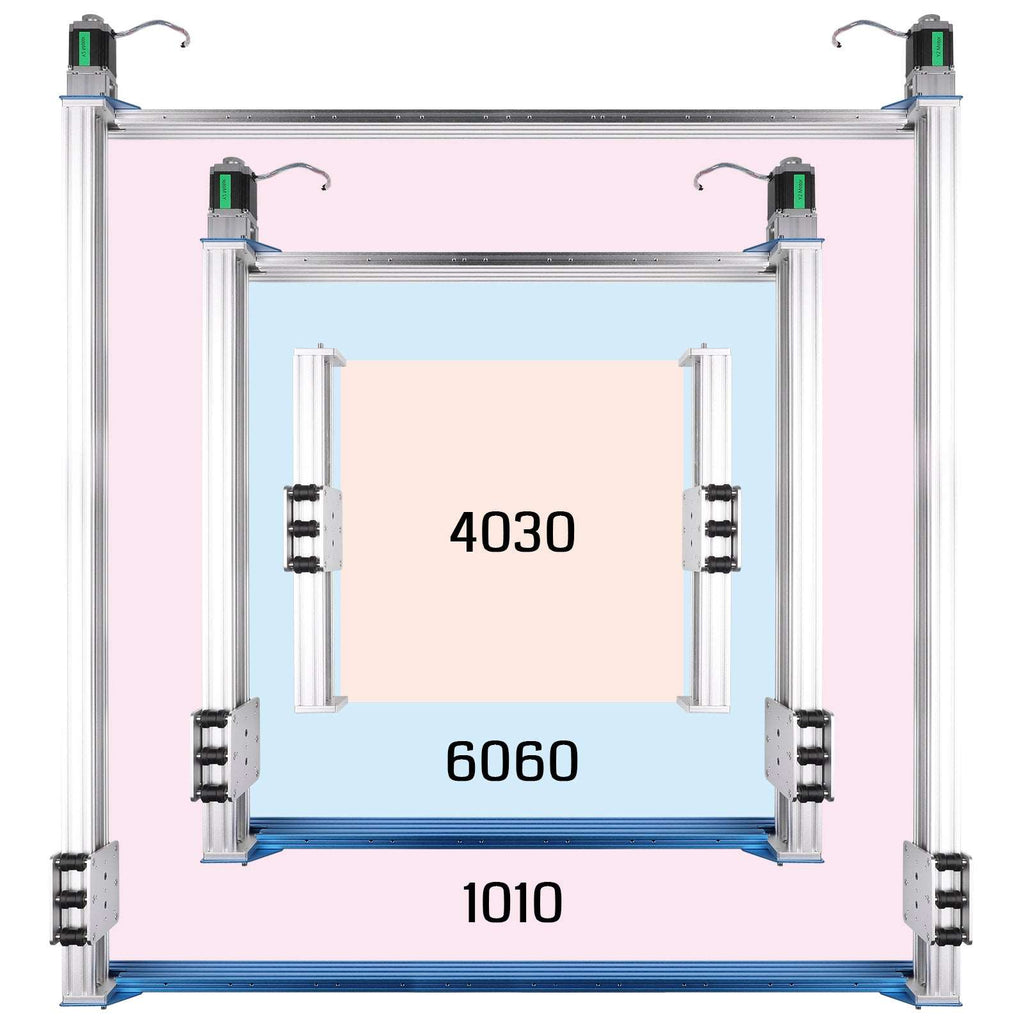 Genmitsu 1010 XY-Achsen Erweiterungskit CNC Zubehör Upgrade für Fräsmaschine PROVerXL 4030, 39" x 40" (1000 x 1020mm)