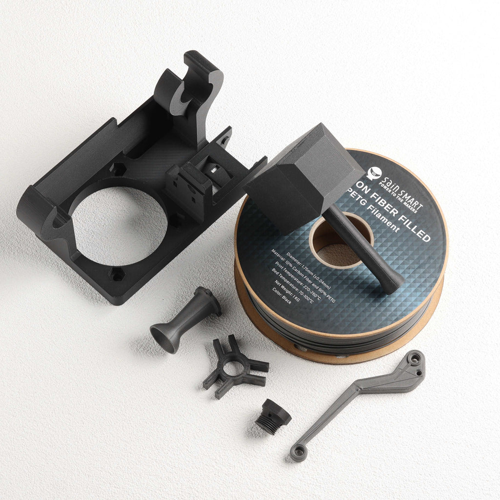 Schwarzes, bronzefarbenes PETG-Filament aus Kohlefaser, 1,75 mm, Genauigkeit +/-0,04 mm, 1 kg (2,2 lbs)