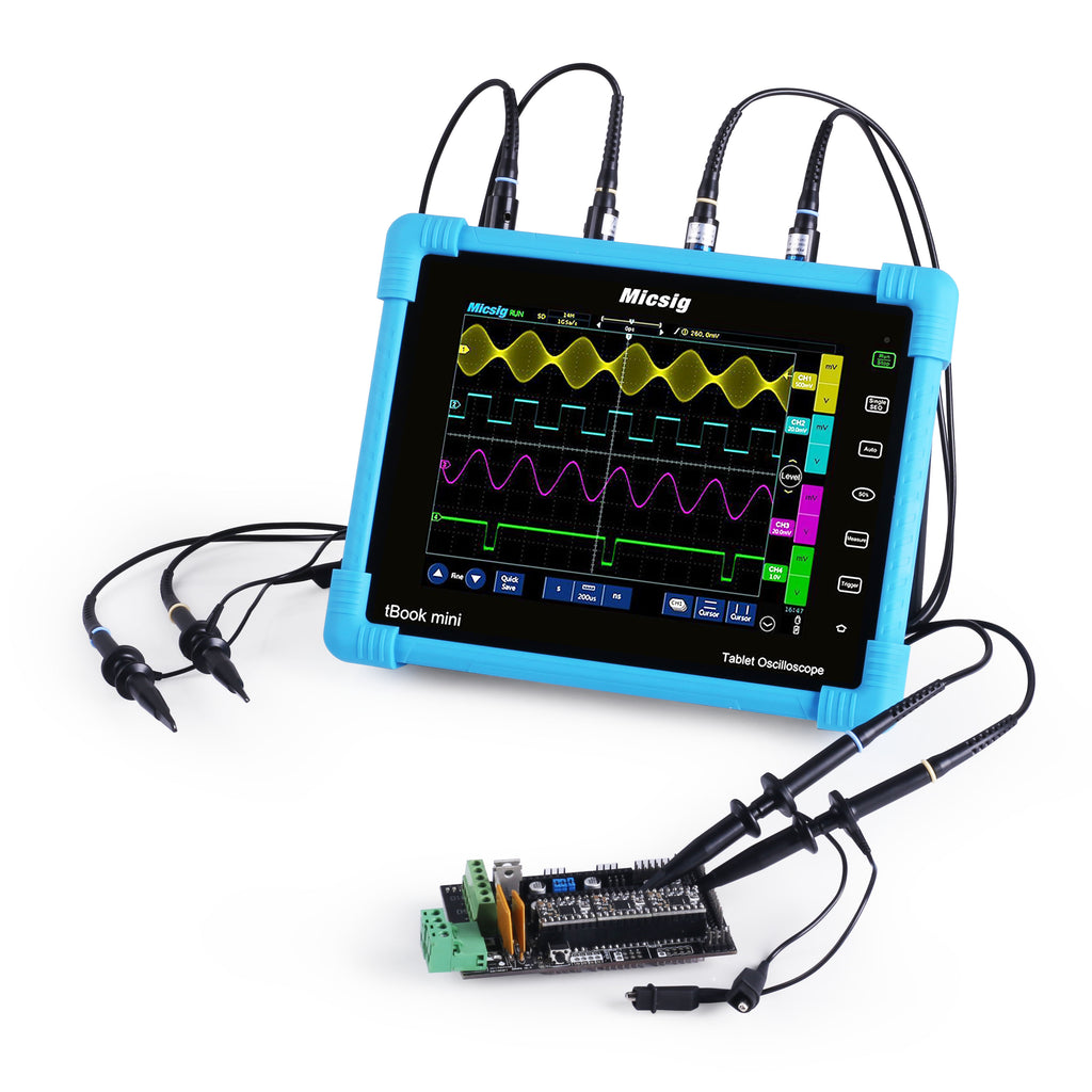 Micsig Digitales Tablet-Speicheroszilloskop 100 MHz 4 Kanäle, Upgrade-Version STO1004 von TO1104