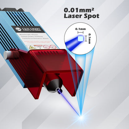 CFL55P 5,5 W komprimiertes FAC-Lasermodul für 3018 CNC, 3020-PRO MAX, mit luftunterstützter Düse