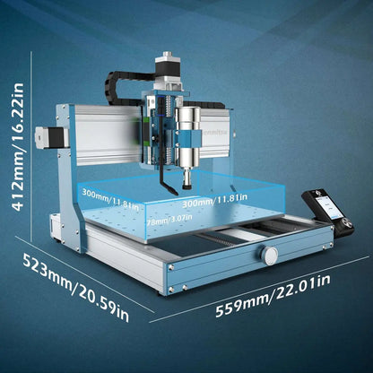 3030-PROVer Ultra Desktop-CNC-Fräse für hochpräzise Metallbearbeitung, mit Linearführung & Kugelumlaufspindel