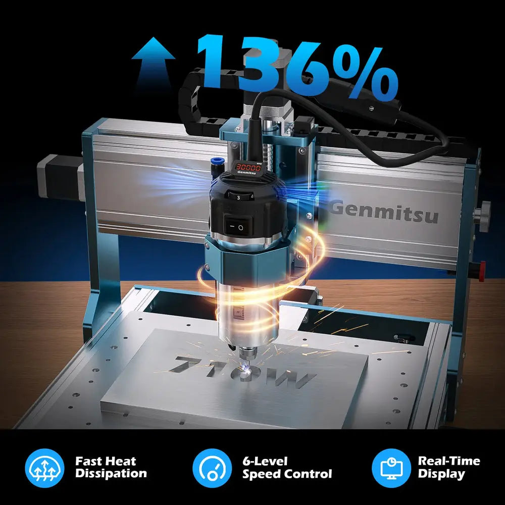 3030-PROVer Ultra Desktop-CNC-Fräse für hochpräzise Metallbearbeitung, mit Linearführung & Kugelumlaufspindel