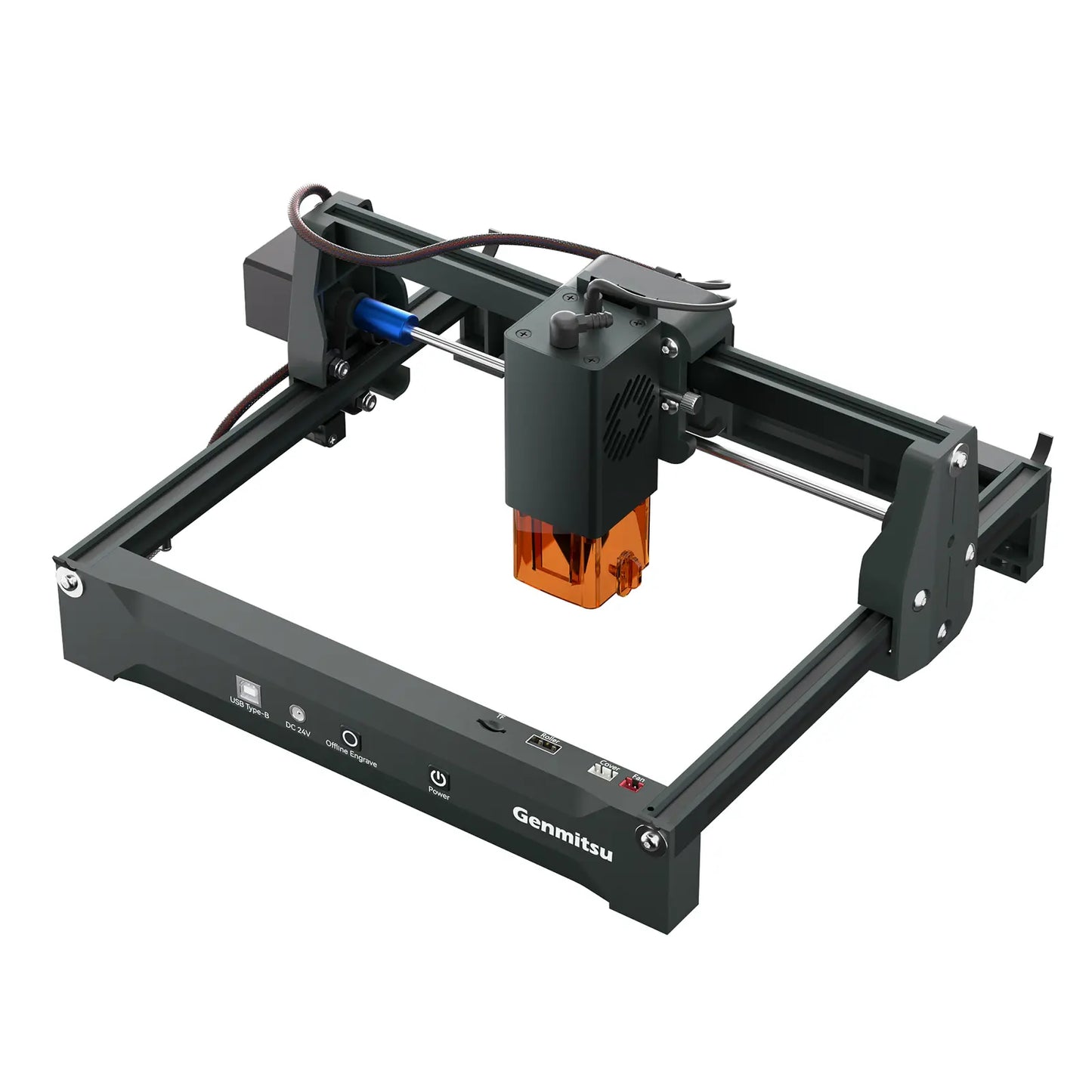 Kortek Lasergravurmaschine, 2,5W/5W/10W, ±0,01mm Hochpräzision, IR-Laser kompatibel, tragbarer CNC-Laserschneider