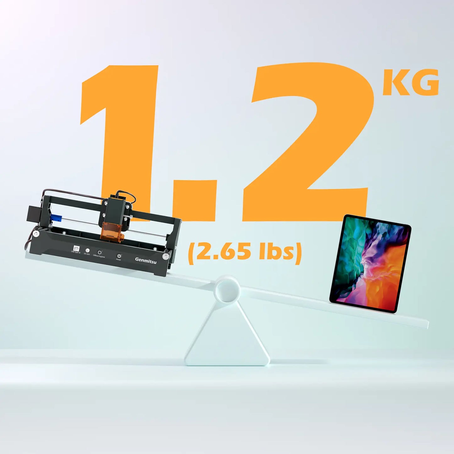 Kortek Lasergravurmaschine, 2,5W/5W/10W, ±0,01mm Hochpräzision, IR-Laser kompatibel, tragbarer CNC-Laserschneider