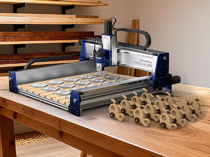 PROVerXL 2X2 CNC-Fräsmaschine für Holzbearbeitung, 679x679x113mm Arbeitsbereich, geschlossene Schleifenmotoren, GRBL-Steuerung, 710W Spindel, Aluminiumrahmen, einfache Montage, WiFi & App unterstützt