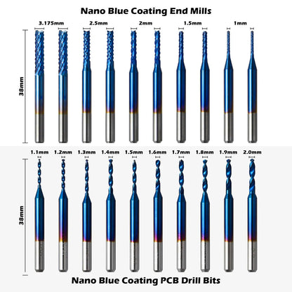 MC50A, 1/8" Schaft, Hartmetall-Fräser Router Bits, 50 Stück