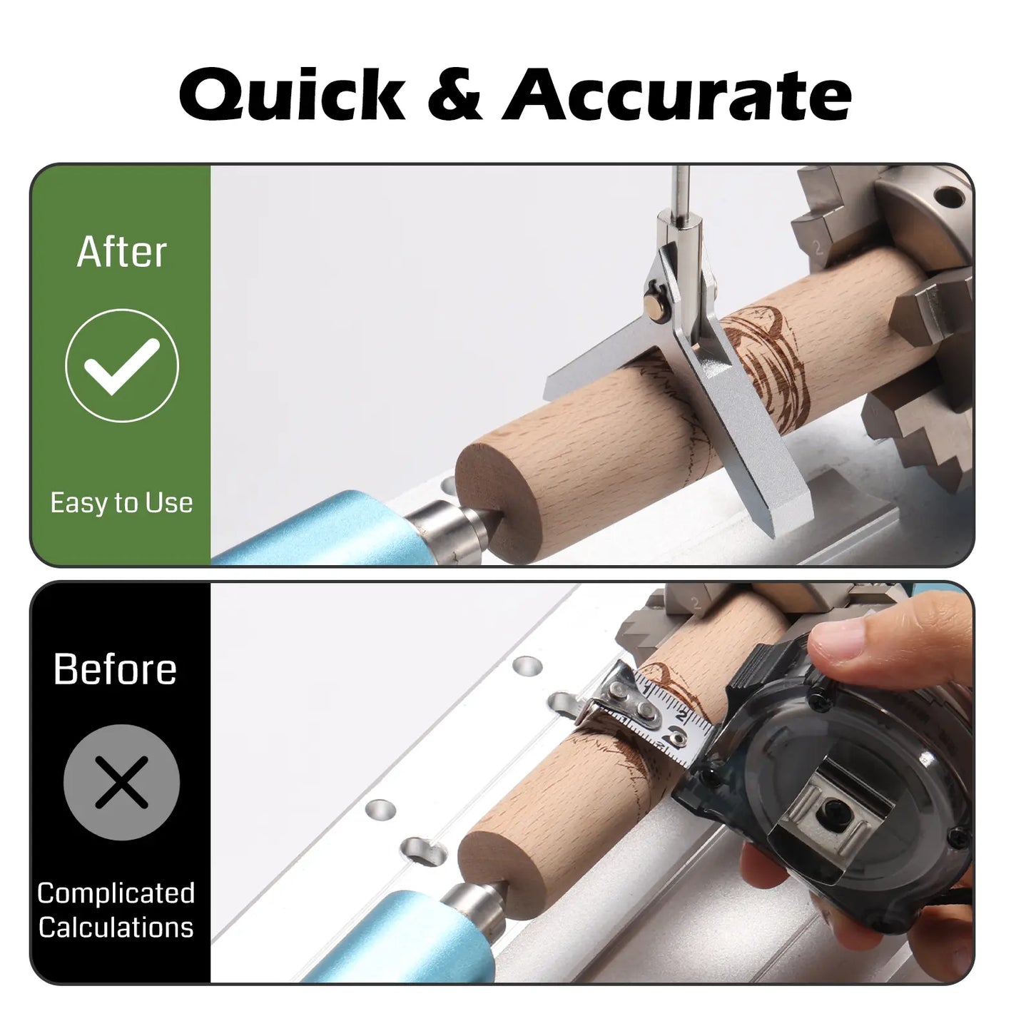 Genmitsu-Mittelpositionierer für 4 Achsen, leicht zu finden, für Zylinderdurchmesser unter 60 mm, 1/8-Zoll-Schaft, kompatibel mit Germitsu PROVerXL 4030, 4040-PRO und anderen CNC-Fräsmaschinen