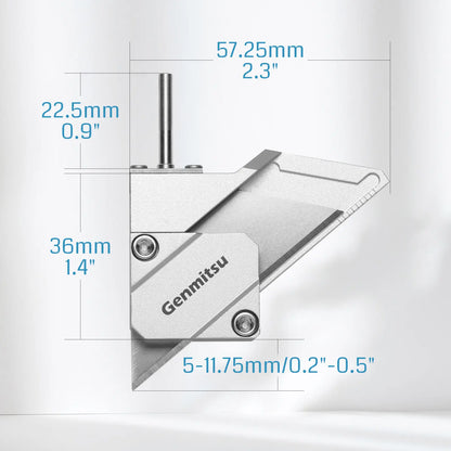 Schleppmesser-Schneidemodul für CNC-Fräsen, präziser 1/8" Schaft mit Doppelkugellager, zum Schneiden von Vinyl, Karton, Kunststoff & Gummi, inkl. 10 Ersatzklingen