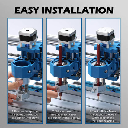 CNC-Zeichenroboter-Modul, Stifthalter-Aufsatz für Schreib- und Zeichenanwendungen, verwandelt CNC in eine Schreibmaschine, ideal für Hobbyisten & kreative Projekte