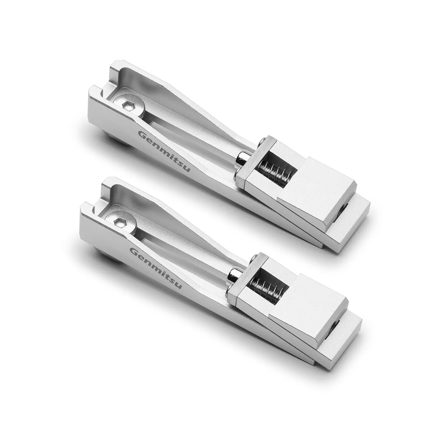 Verbesserte CNC-Niederzugspanner für Holz- & Metallbearbeitung, flache Aluminium-Seitenspanner, Größe 106x22x15 mm, (2er/4er Pack)