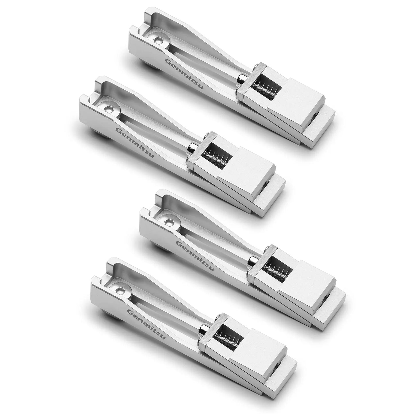 Verbesserte CNC-Niederzugspanner für Holz- & Metallbearbeitung, flache Aluminium-Seitenspanner, Größe 106x22x15 mm, (2er/4er Pack)