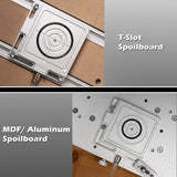 Vakuum-Klemmpod, Aluminium CNC-Hold-Down-Kit (für Holz, Metall, Acryl) Hochpräzises CNC-Router-Zubehör, geeignet für Fräsprojekte, Größe 4,7 Zoll x 4 Zoll x 0,6 Zoll (120 x 102 x 15 mm)