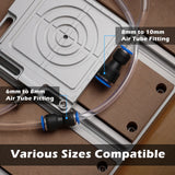 Vakuum-Klemmpod, Aluminium CNC-Hold-Down-Kit (für Holz, Metall, Acryl) Hochpräzises CNC-Router-Zubehör, geeignet für Fräsprojekte, Größe 4,7 Zoll x 4 Zoll x 0,6 Zoll (120 x 102 x 15 mm)
