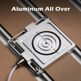 Vakuum-Klemmpod, Aluminium CNC-Hold-Down-Kit (für Holz, Metall, Acryl) Hochpräzises CNC-Router-Zubehör, geeignet für Fräsprojekte, Größe 4,7 Zoll x 4 Zoll x 0,6 Zoll (120 x 102 x 15 mm)