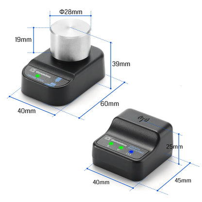 Drahtloser Z-Achsen-Werkzeugsensor für CNC-Fräsen, Z-Achsen-Probe mit 3-Pin Kabel DC 5–24V, 0,02 mm Genauigkeit, kompatibel mit GRBL, Mach3 & Genmitsu App