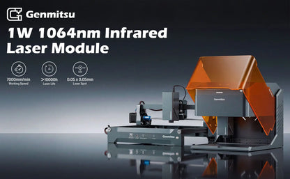 1064nm Infrarot-Lasermodul, 1W Zubehör für Kortek & Kiosk Laser-Graviermaschinen, 0,01 mm Gravurgenauigkeit, für Metall, Acryl, Hartplastik, DIY-Projekte, Klasse 1