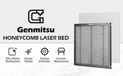 Waben-Arbeitsplatte für Laser, 315 x 282 mm (12,4" x 11,1") – Perfekte Passform für Kortek Laser-Graviermaschinen & Cutter, Laser-Zubehör-Tisch für schnelle Wärmeableitung und Tischschutz