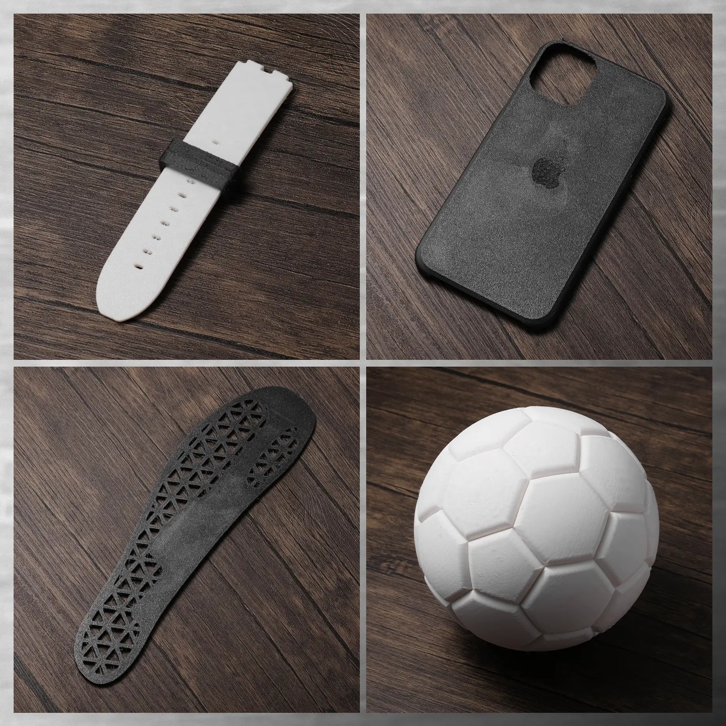 Mattes flexibles TPU Filament, 95A, ±0,05 mm, 1,75 mm, 1 kg, Schwarz/Weiß