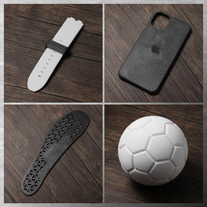 Mattes flexibles TPU Filament, 95A, ±0,05 mm, 1,75 mm, 1 kg, Schwarz/Weiß