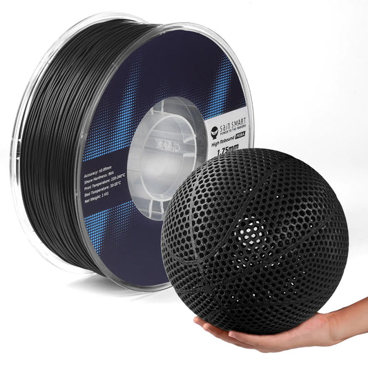 PEBA Filament 1.75mm 90A 1kg, Flexibel mit hoher Rückprallelastizität (78%), 20% leichter & 2x schnellerer Druck als TPU, Nylon-basierte Festigkeit, anpassbare Flexibilität