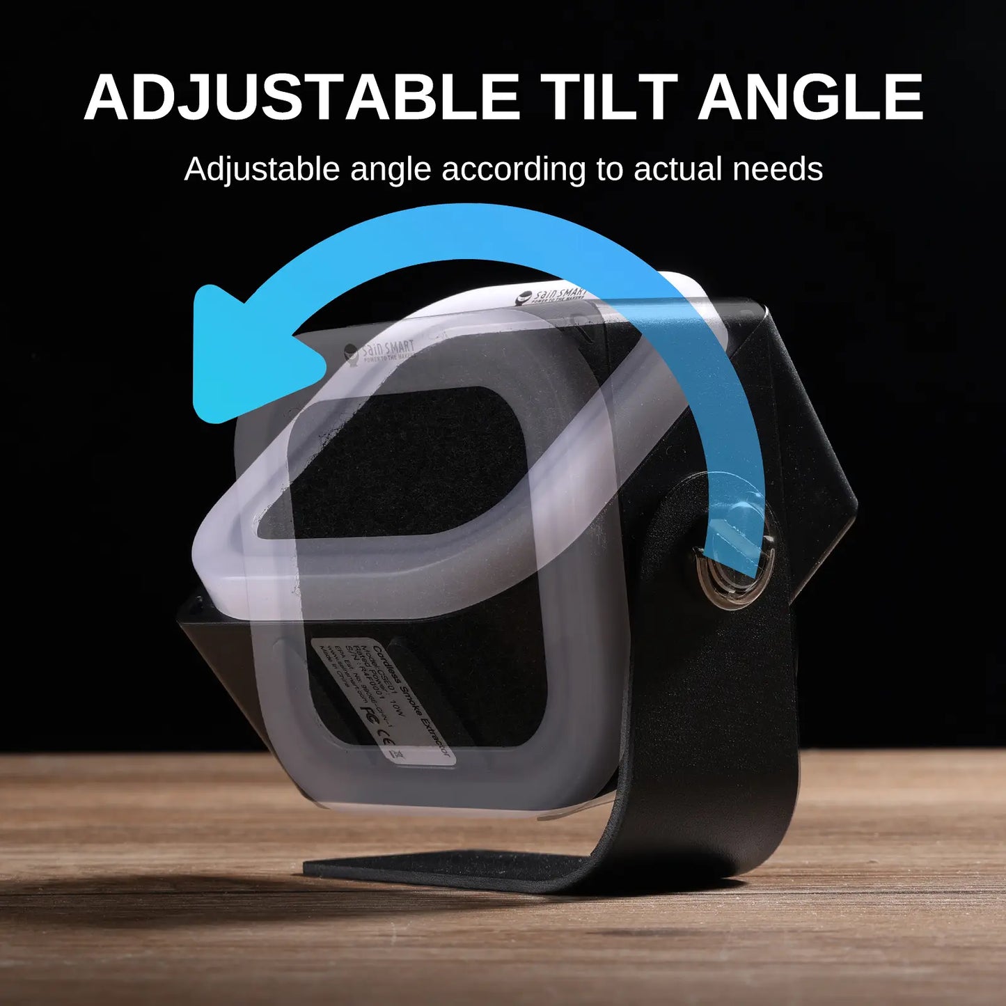 CSE01 Mini-Lötrauchabsauger mit 3 Stufen und 10.000 U/min Aktivkohlefilter USB-C wiederaufladbar tragbarer Desktop-Rauchabsorber für Lötarbeiten und DIY-Reparaturen