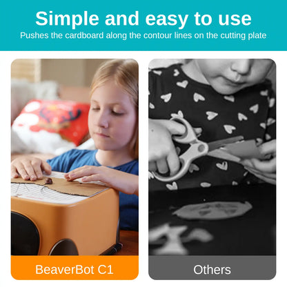 Kartonschneider-Set C1, klingenloses automatisches Papierschneidewerkzeug, fördert die Entwicklung handwerklicher Fähigkeiten bei Kindern
