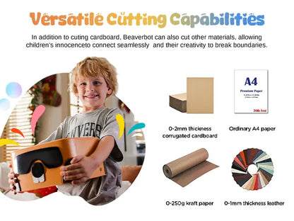 Kartonschneider-Set C1, klingenloses automatisches Papierschneidewerkzeug, fördert die Entwicklung handwerklicher Fähigkeiten bei Kindern