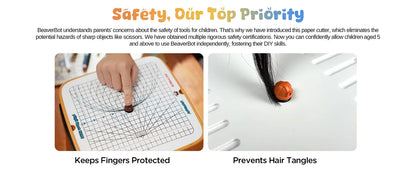 Kartonschneider-Set C1, klingenloses automatisches Papierschneidewerkzeug, fördert die Entwicklung handwerklicher Fähigkeiten bei Kindern