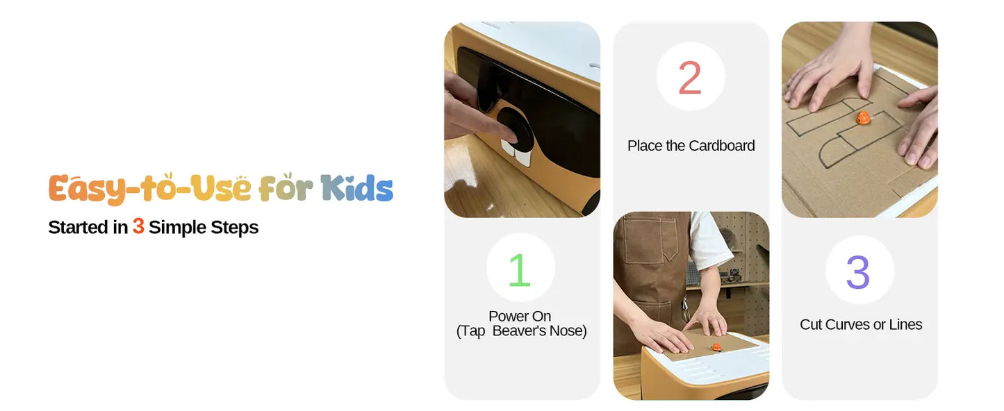 Kartonschneider-Set C1, klingenloses automatisches Papierschneidewerkzeug, fördert die Entwicklung handwerklicher Fähigkeiten bei Kindern