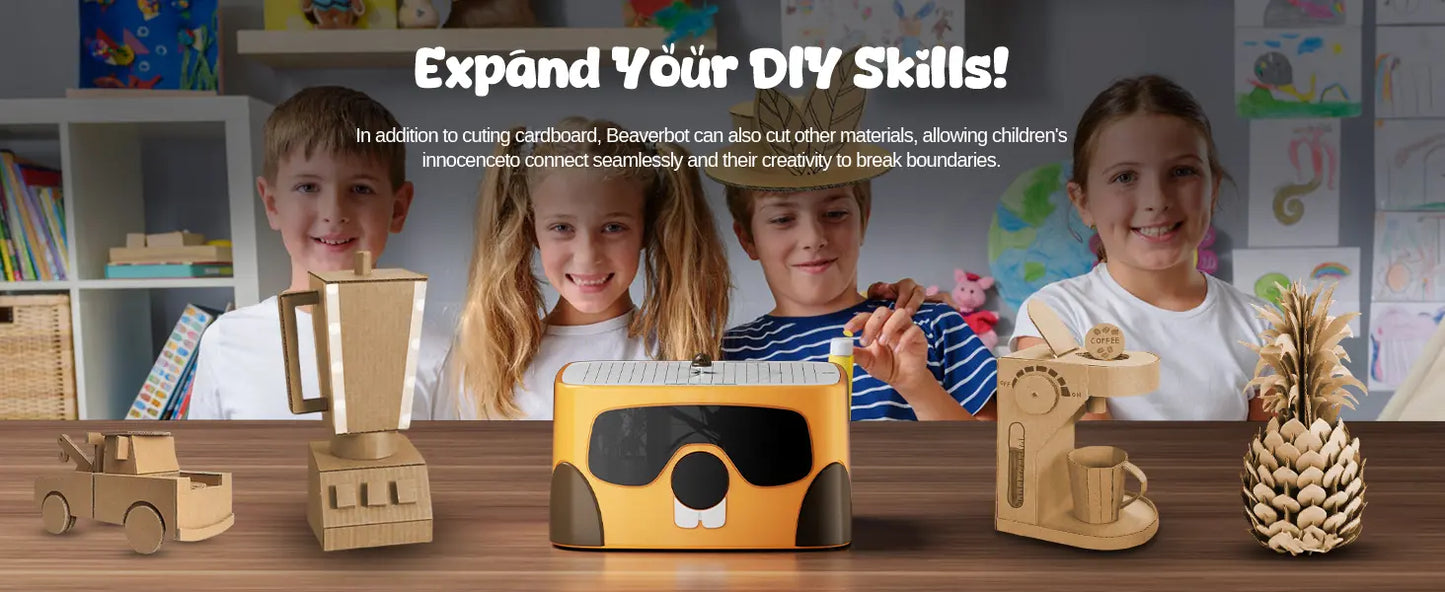 Kartonschneider-Set C1, klingenloses automatisches Papierschneidewerkzeug, fördert die Entwicklung handwerklicher Fähigkeiten bei Kindern