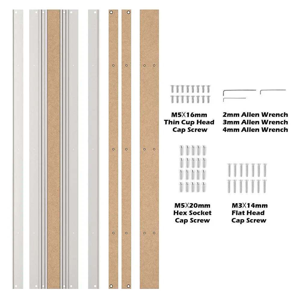 2040, 2060, 4060 Aluminium- & MDF-Hybrid-Spoilboard für 4040-PRO CNC Router XY-Achsen-Erweiterungsset