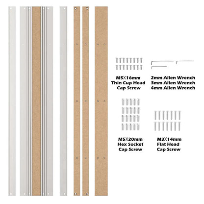 2040, 2060, 4060 Aluminium- & MDF-Hybrid-Spoilboard für 4040-PRO CNC Router XY-Achsen-Erweiterungsset