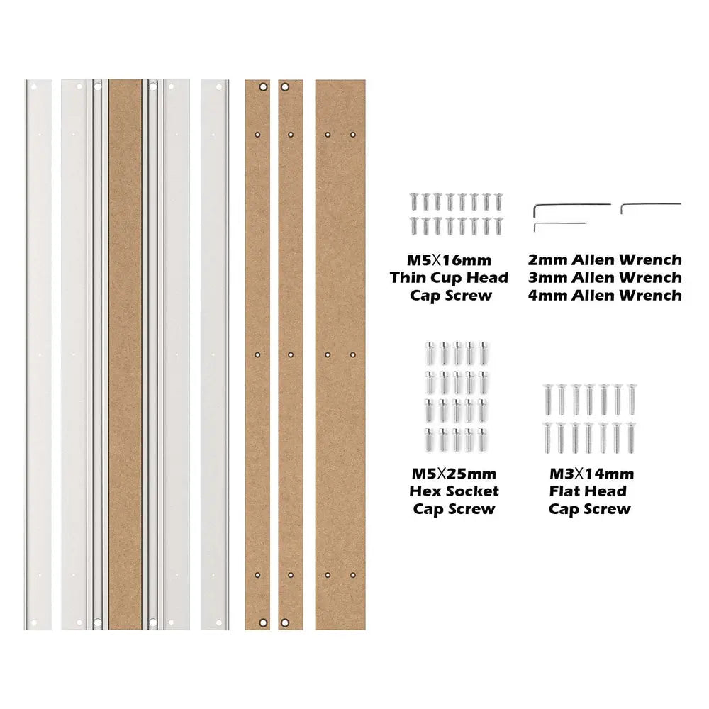 2040, 2060, 4060 Aluminium- & MDF-Hybrid-Spoilboard für 4040-PRO CNC Router XY-Achsen-Erweiterungsset