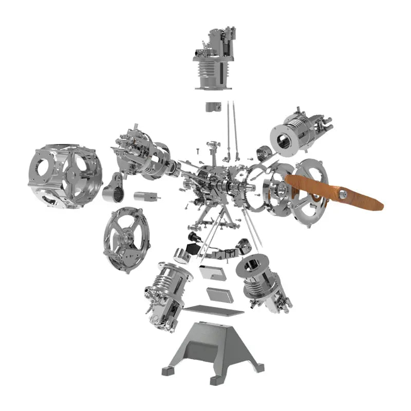 DM116, 5-Zylinder-Sternmotor-Modellbausatz, ein Wunderwerk der Technik