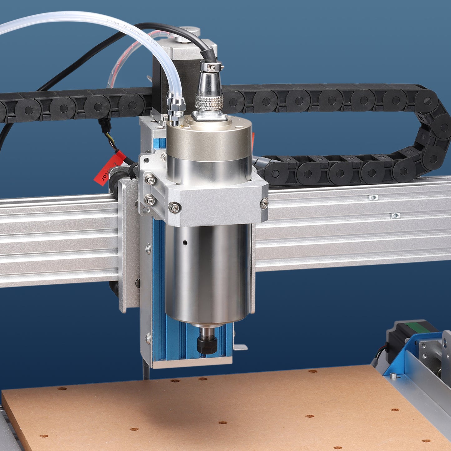 Genmitsu CNC-Spindelmotor-Kit, 1,5 kW, wassergekühlter 220-V-Spindelmotor, CNC-Motor mit VFD und Wasserpumpe, Aluminium-Klemmhalterung mit 80 mm Durchmesser, ER11-Spannzange, 0,003 mm Genauigkeit