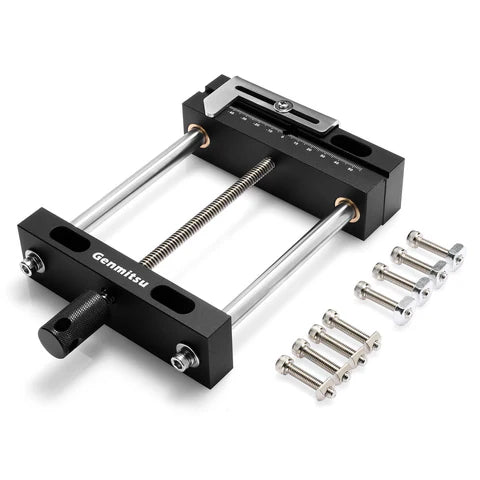 Genmitsu Aluminium Schraubstockklemme DIY Desktop Arbeitstisch Bohrschraubstock Tischbankschraubstock für CNC 3018-PRO/PROVer/PROVer Mach 3/MX3/PROVER XL 4030/4030 V2