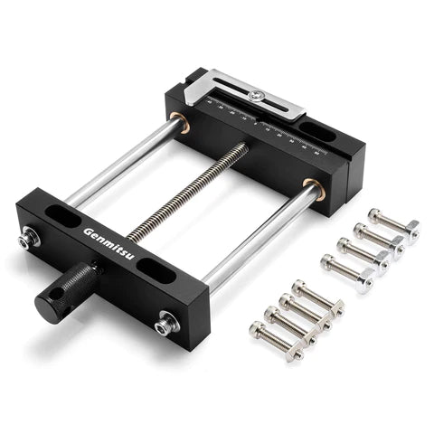 Genmitsu Aluminium Schraubstockklemme DIY Desktop Arbeitstisch Bohrschraubstock Tischbankschraubstock für CNC 3018-PRO/PROVer/PROVer Mach 3/MX3/PROVER XL 4030/4030 V2