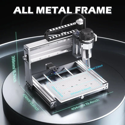3020-PRO Ultra Desktop CNC Router, 710W Spindel für Metallbearbeitung und -schnitt