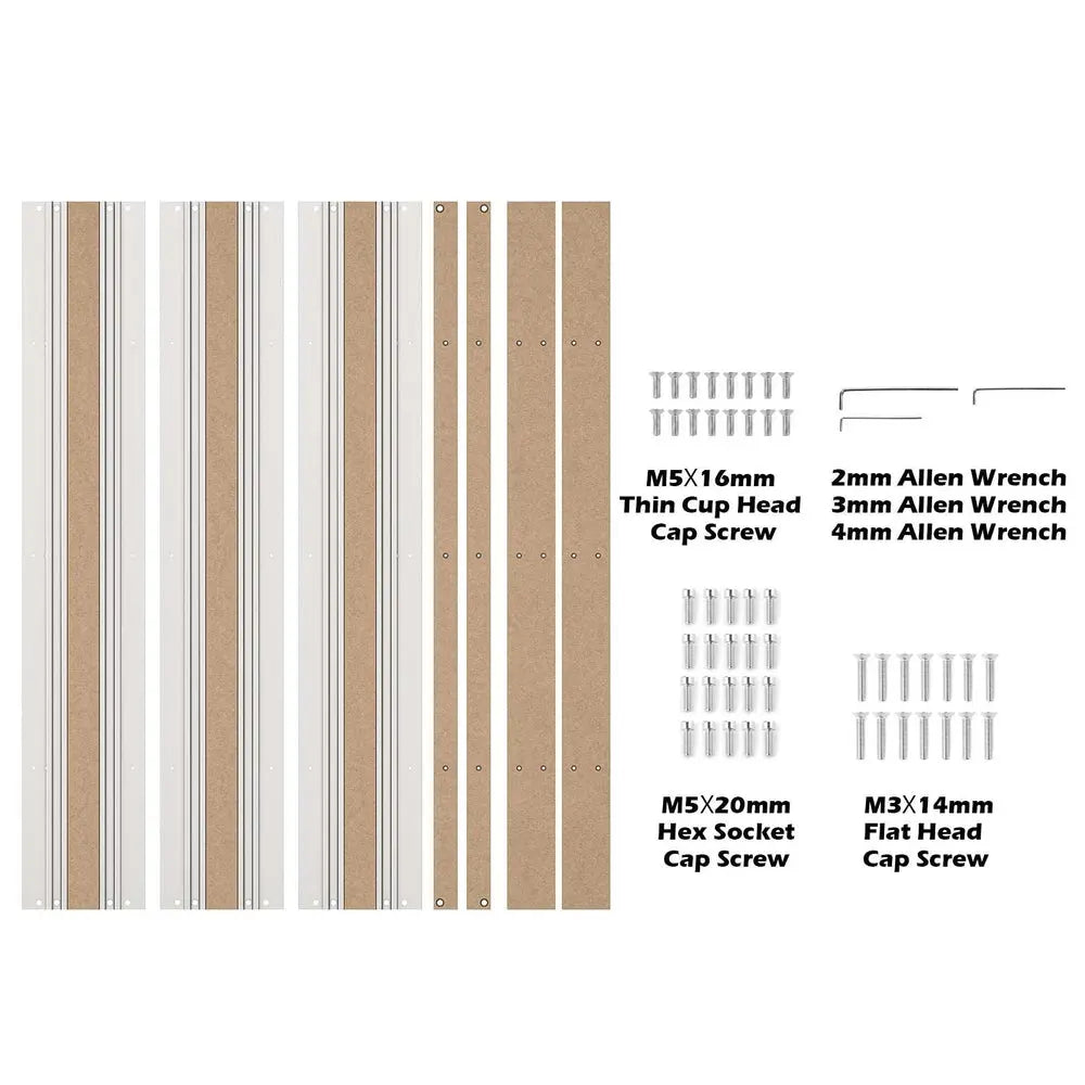 2040, 2060, 4060 Aluminium- & MDF-Hybrid-Spoilboard für 4040-PRO CNC Router XY-Achsen-Erweiterungsset